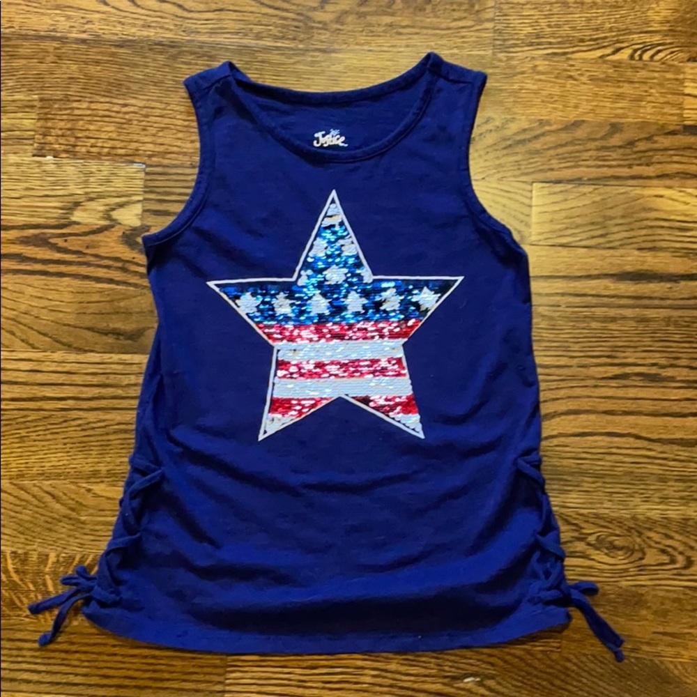 Justice Flip Sequin Tank size 10